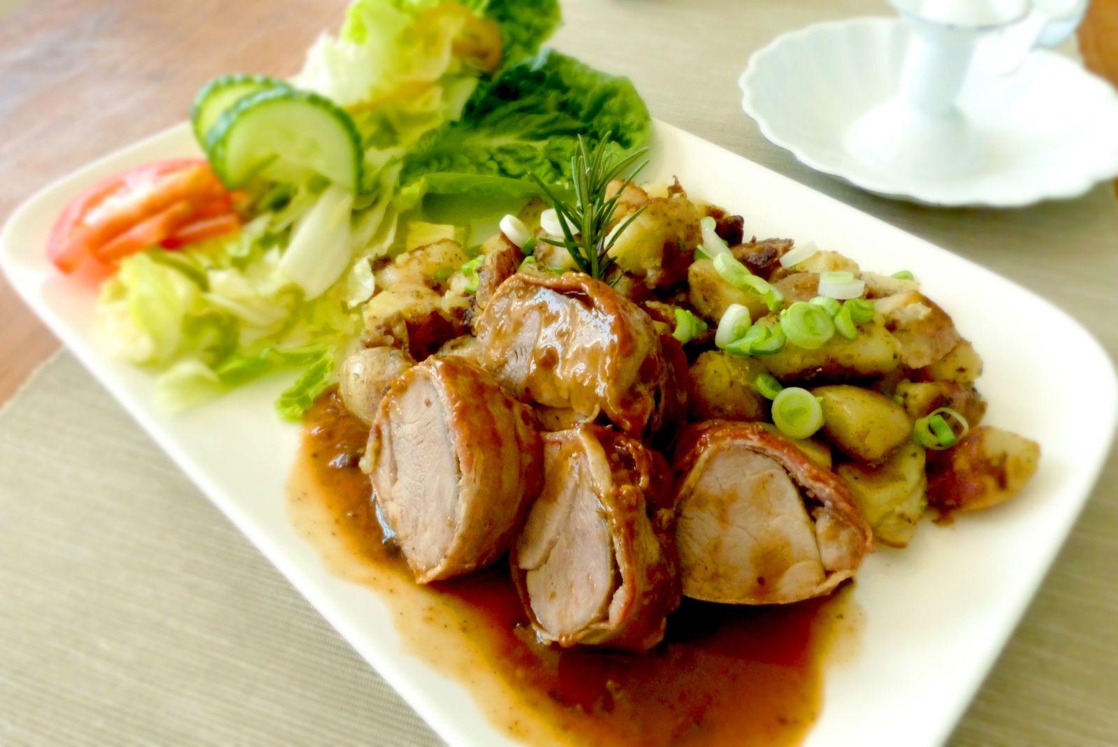 Solomillo de Cerdo con Castañas y Manzana