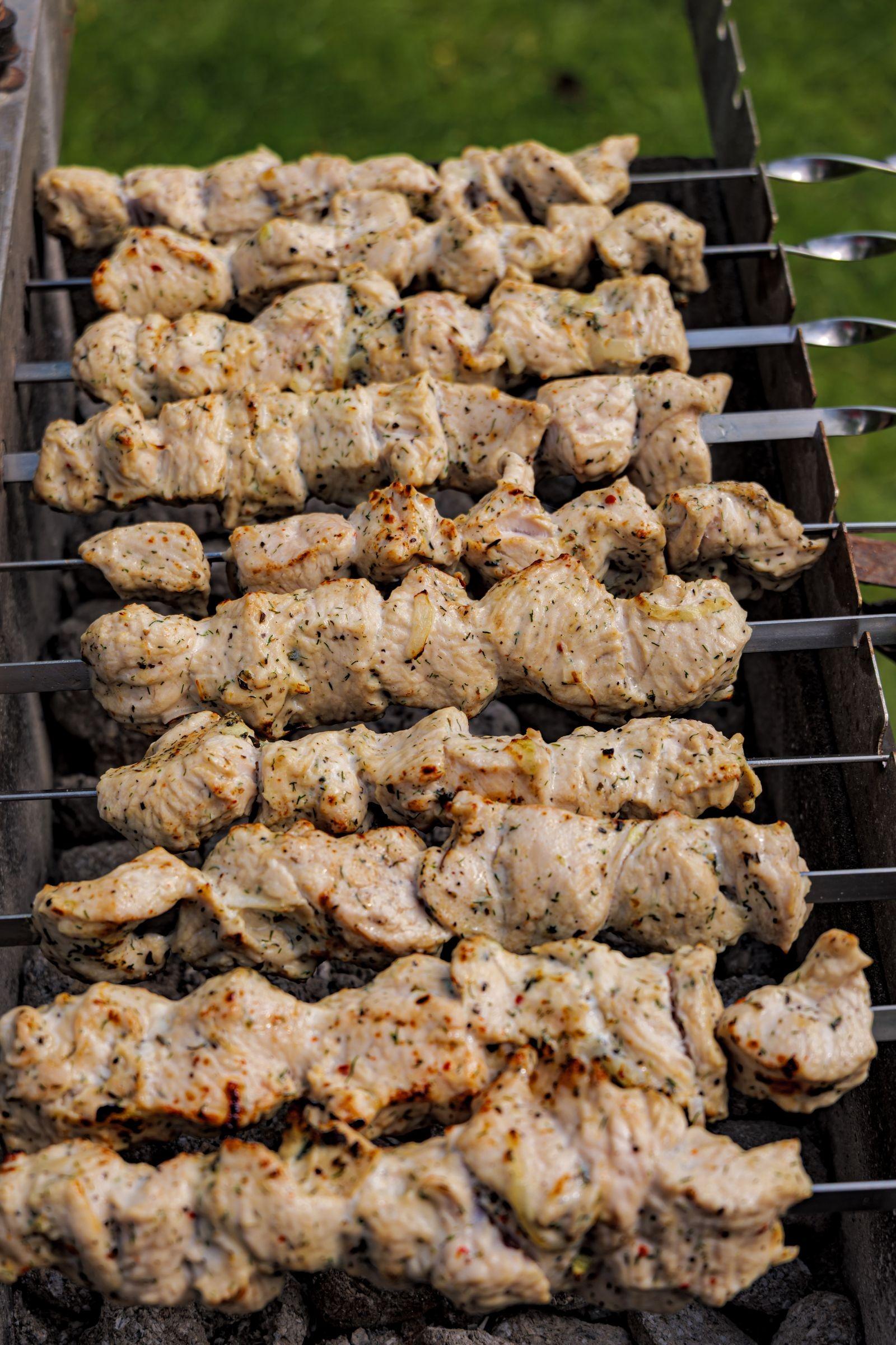 Brochetas de Pollo Marinadas a la Plancha